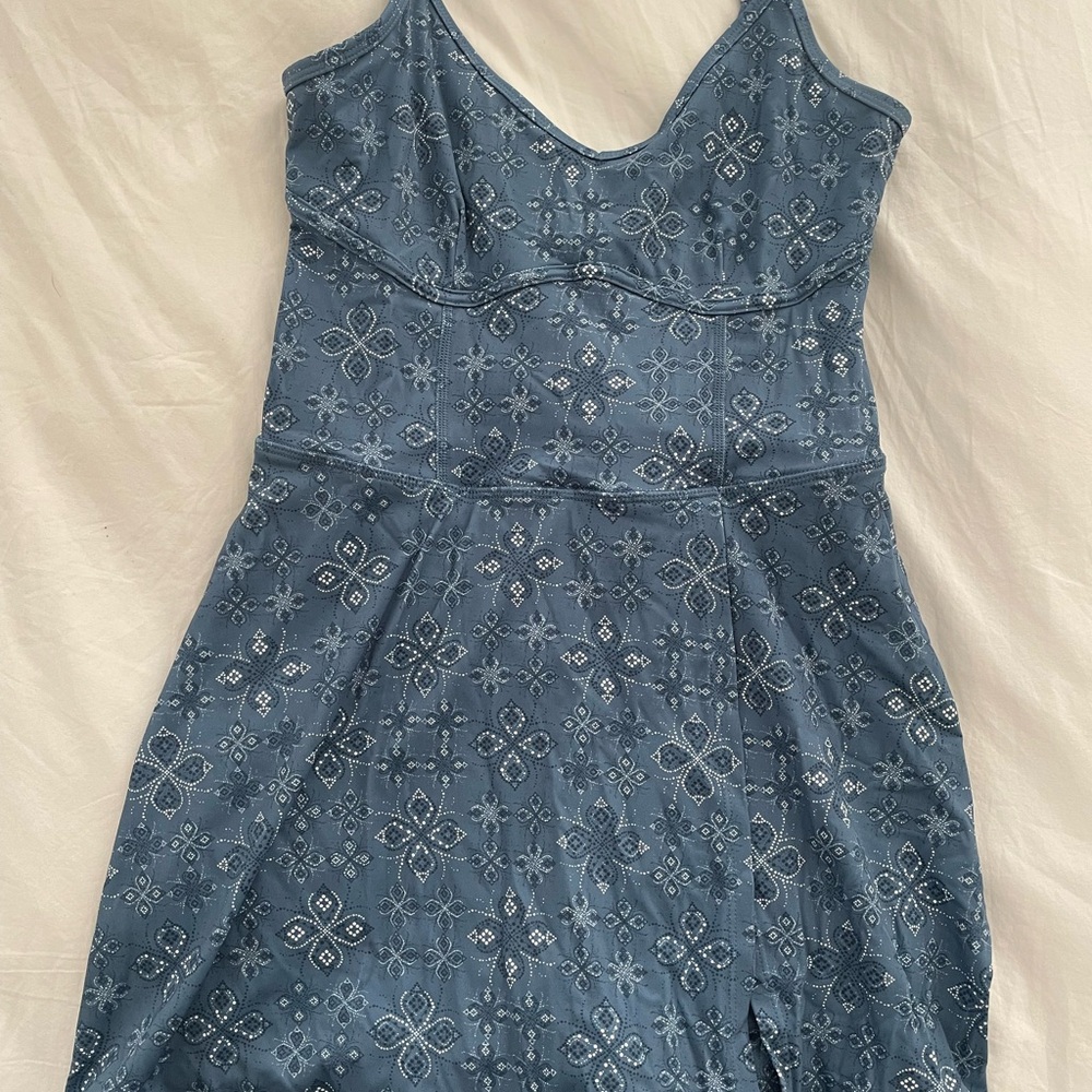 Blue Patterned Dress